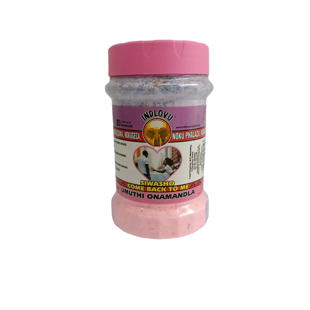 Indlovu Siwasho Come Back To Me traditional cleansing product.