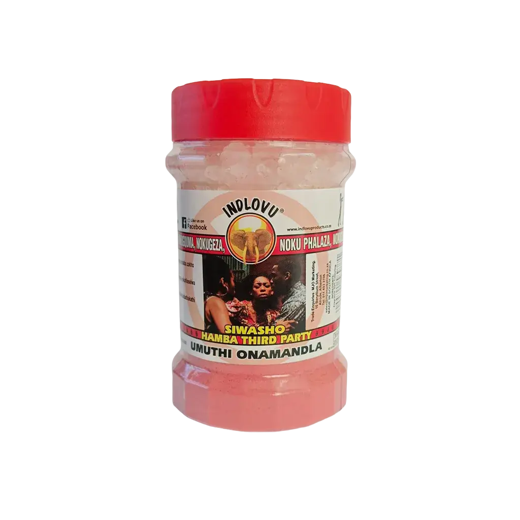 Indlovu Siwasho Hamba Third Party traditional cleanser.