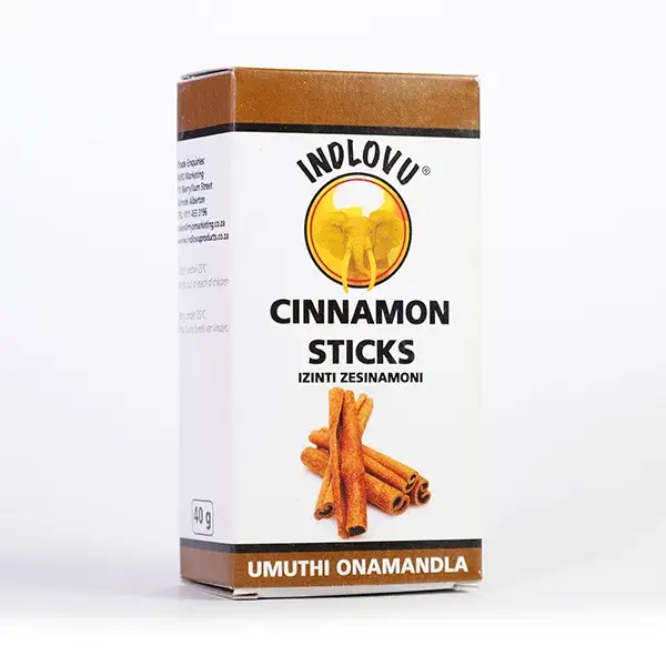Indlovu cinnamon sticks box, 40g package